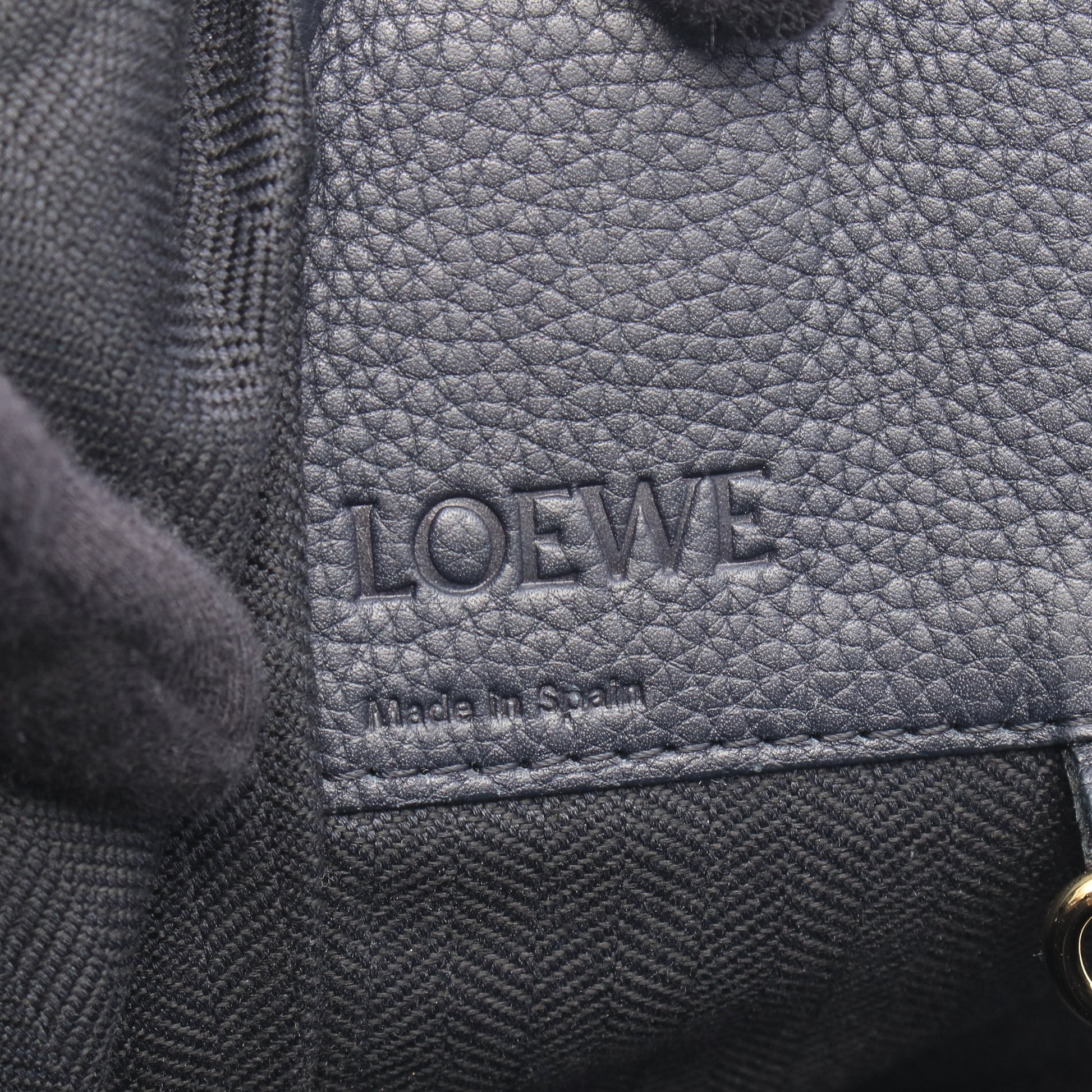 ハンモックバッグ ミディアム 2WAY ハンドバッグ レザー ブラック ロエベ バッグ LOEWE