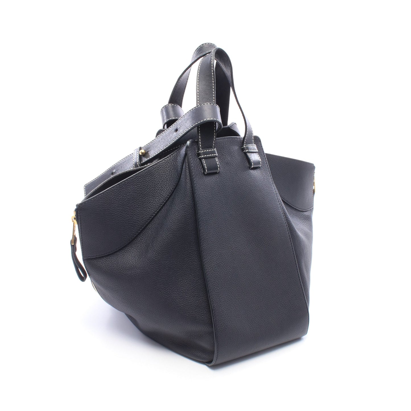 ハンモックバッグ ミディアム 2WAY ハンドバッグ レザー ブラック ロエベ バッグ LOEWE