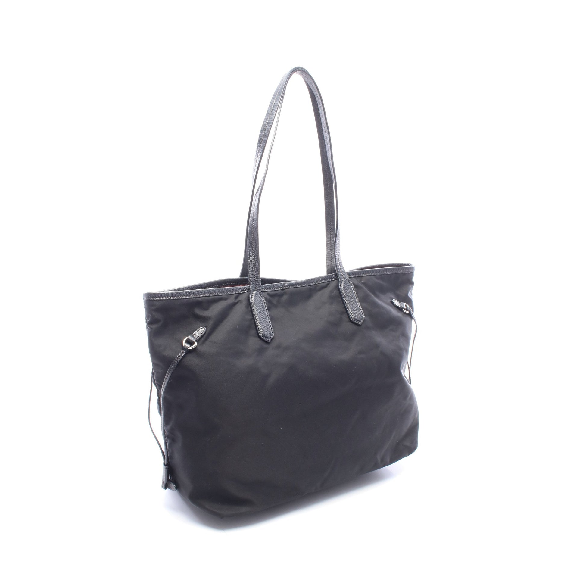 TESSUTO SAFFIANO ショルダーバッグ トートバッグ ナイロン レザー ブラック プラダ バッグ PRADA