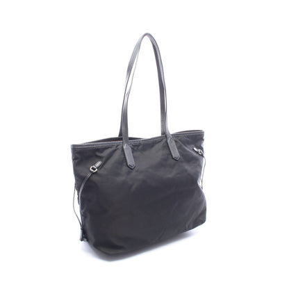 TESSUTO SAFFIANO ショルダーバッグ トートバッグ ナイロン レザー ブラック プラダ バッグ PRADA