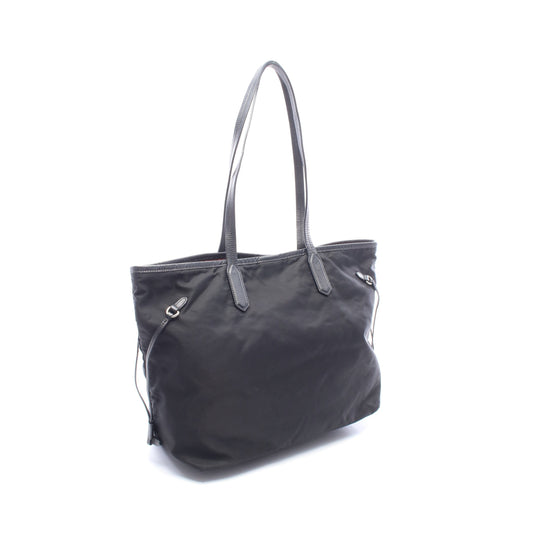 TESSUTO SAFFIANO ショルダーバッグ トートバッグ ナイロン レザー ブラック プラダ バッグ PRADA