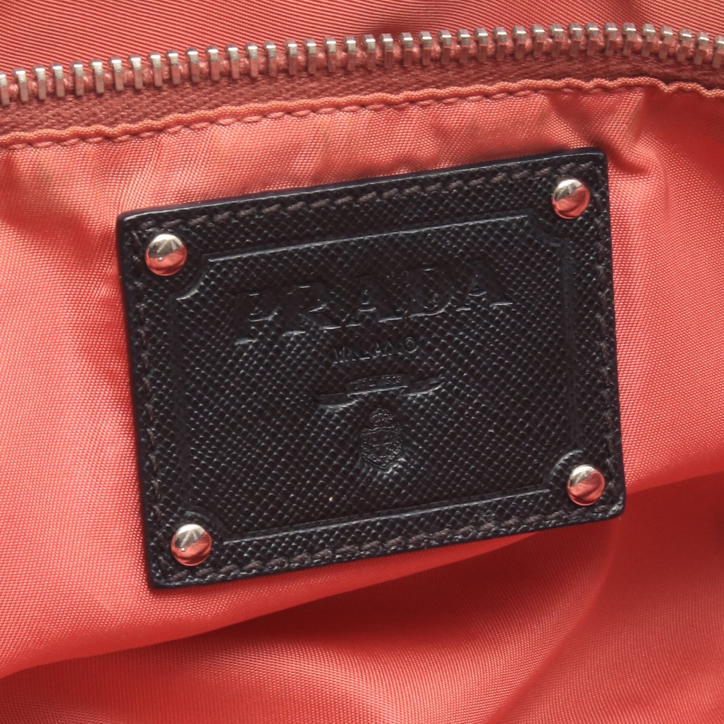 TESSUTO SAFFIANO ショルダーバッグ トートバッグ ナイロン レザー ブラック プラダ バッグ PRADA