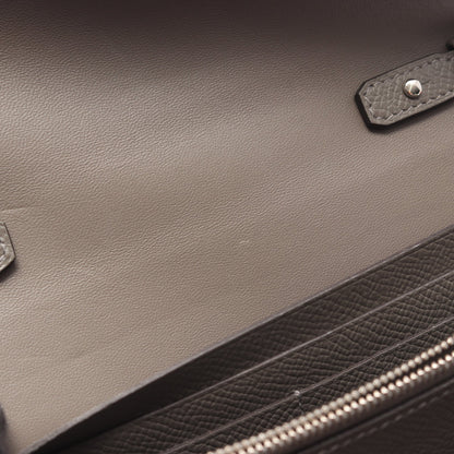 コンスタンス ロング トゥーゴー ショルダーウォレット ヴォーエプソン グレー シルバー金具 U刻印 エルメス バッグ HERMES