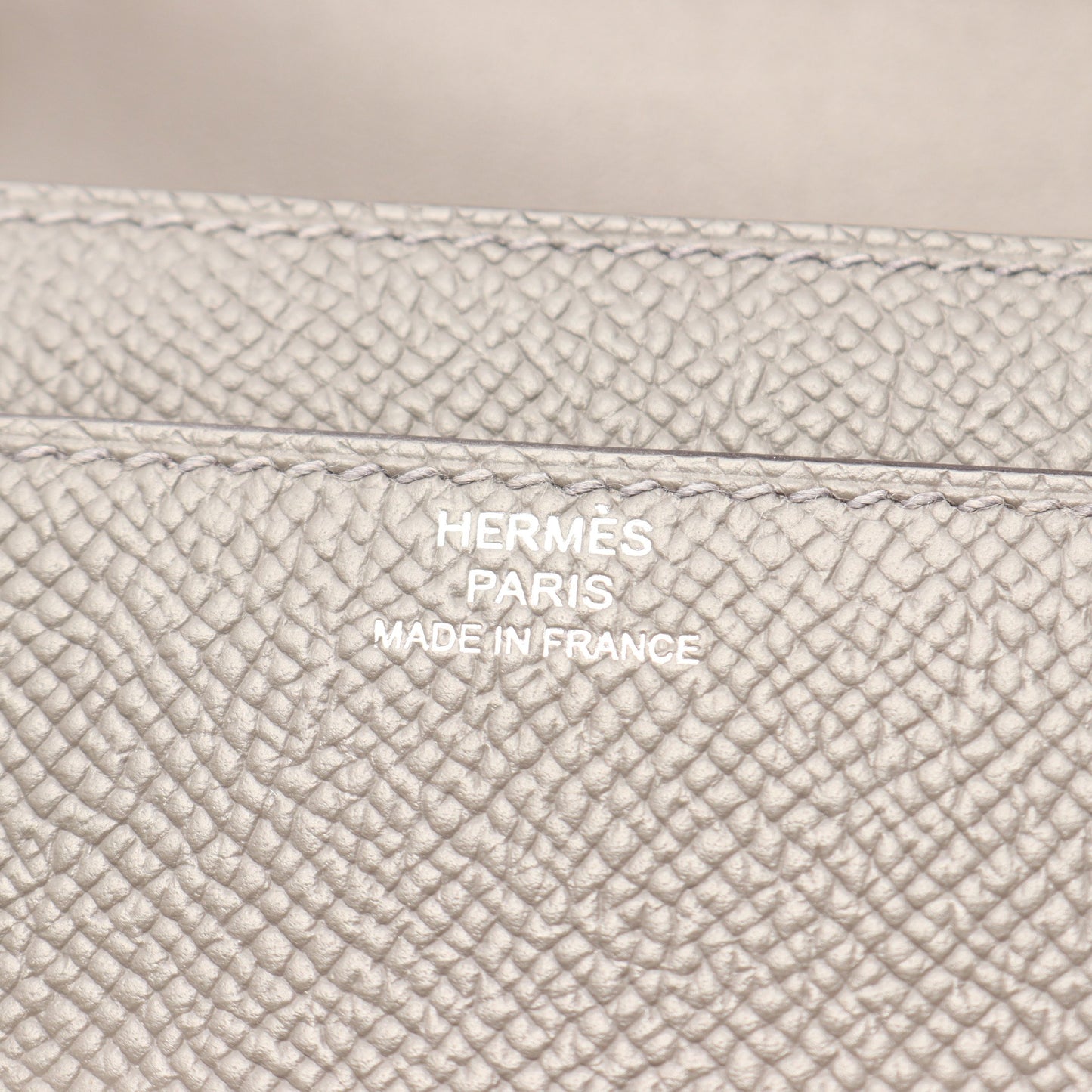 コンスタンス ロング トゥーゴー ショルダーウォレット ヴォーエプソン グレー シルバー金具 U刻印 エルメス バッグ HERMES