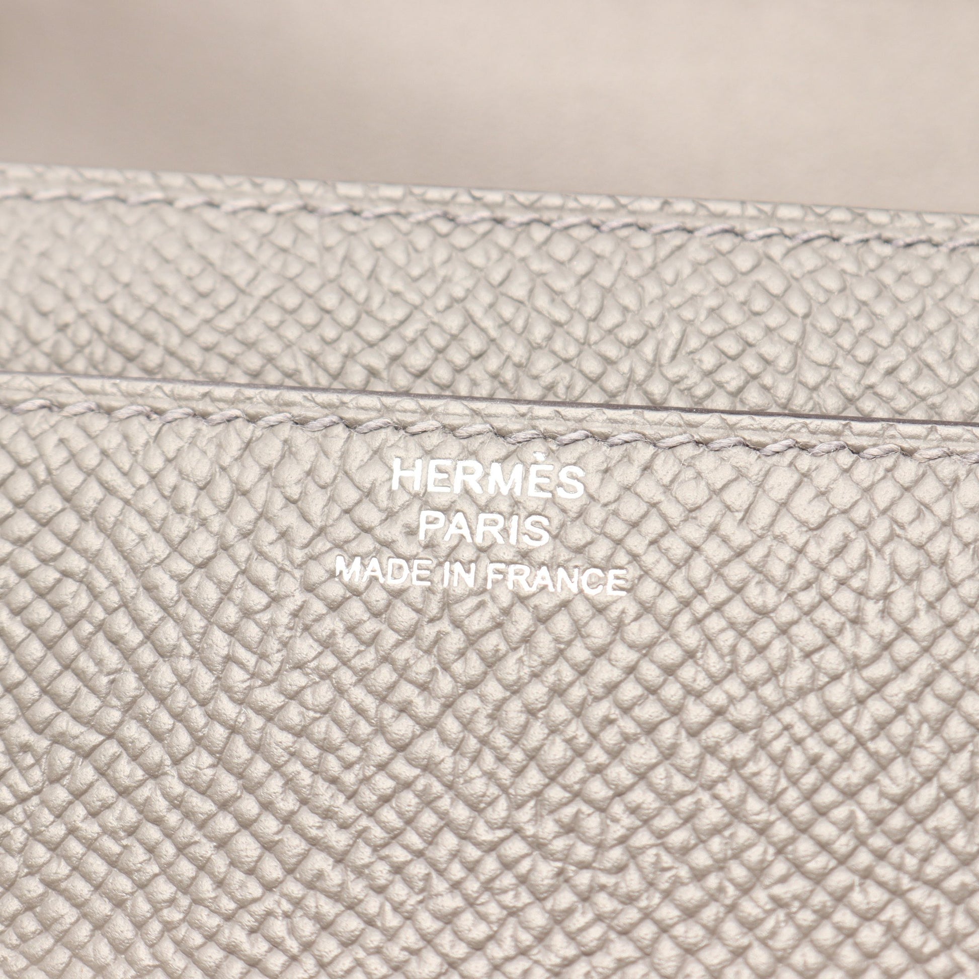 コンスタンス ロング トゥーゴー ショルダーウォレット ヴォーエプソン グレー シルバー金具 U刻印 エルメス バッグ HERMES