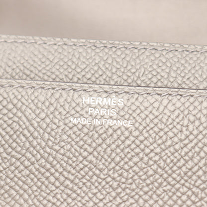 コンスタンス ロング トゥーゴー ショルダーウォレット ヴォーエプソン グレー シルバー金具 U刻印 エルメス バッグ HERMES