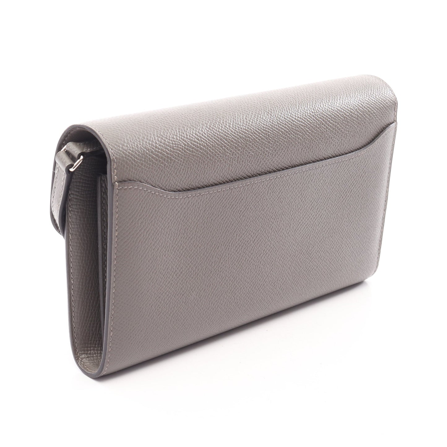 コンスタンス ロング トゥーゴー ショルダーウォレット ヴォーエプソン グレー シルバー金具 U刻印 エルメス バッグ HERMES