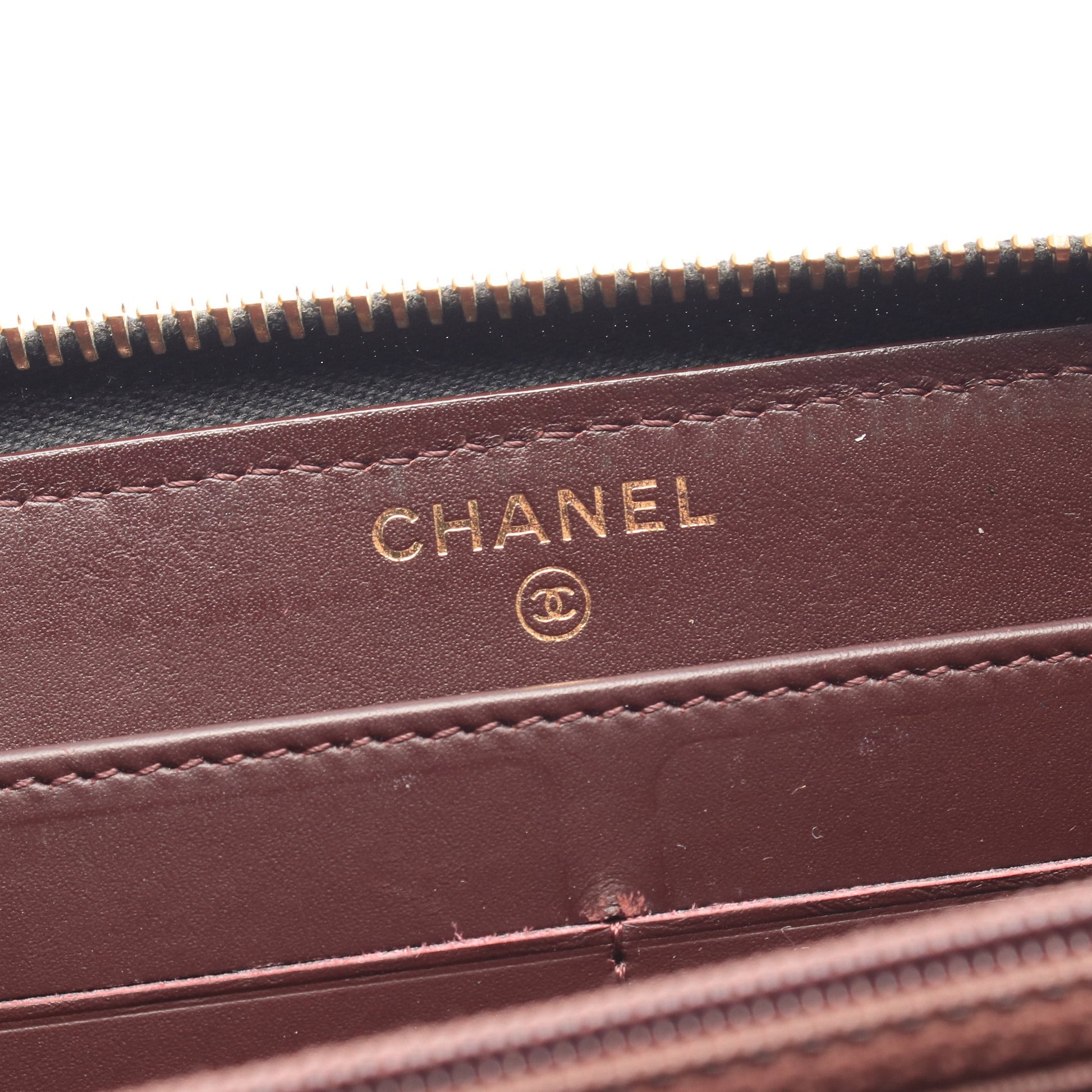 マトラッセ ラウンドファスナー長財布 キャビアスキン ブラック ゴールド金具 シャネル 財布・小物 CHANEL