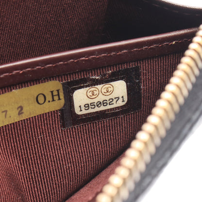 マトラッセ ラウンドファスナー長財布 キャビアスキン ブラック ゴールド金具 シャネル 財布・小物 CHANEL