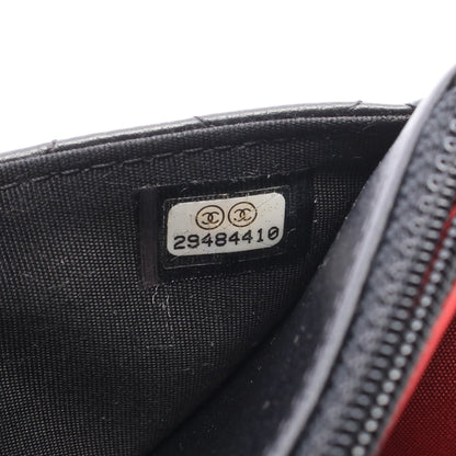 マトラッセ ロゴ チェーンウォレット ラムスキン ブラック ゴールド金具 シャネル バッグ CHANEL