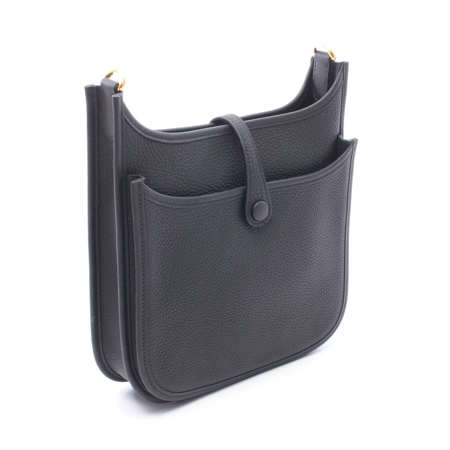 エヴリン23 ショルダーバッグ トリヨンクレマンス ブラック ゴールド金具 G刻印 エルメス バッグ HERMES