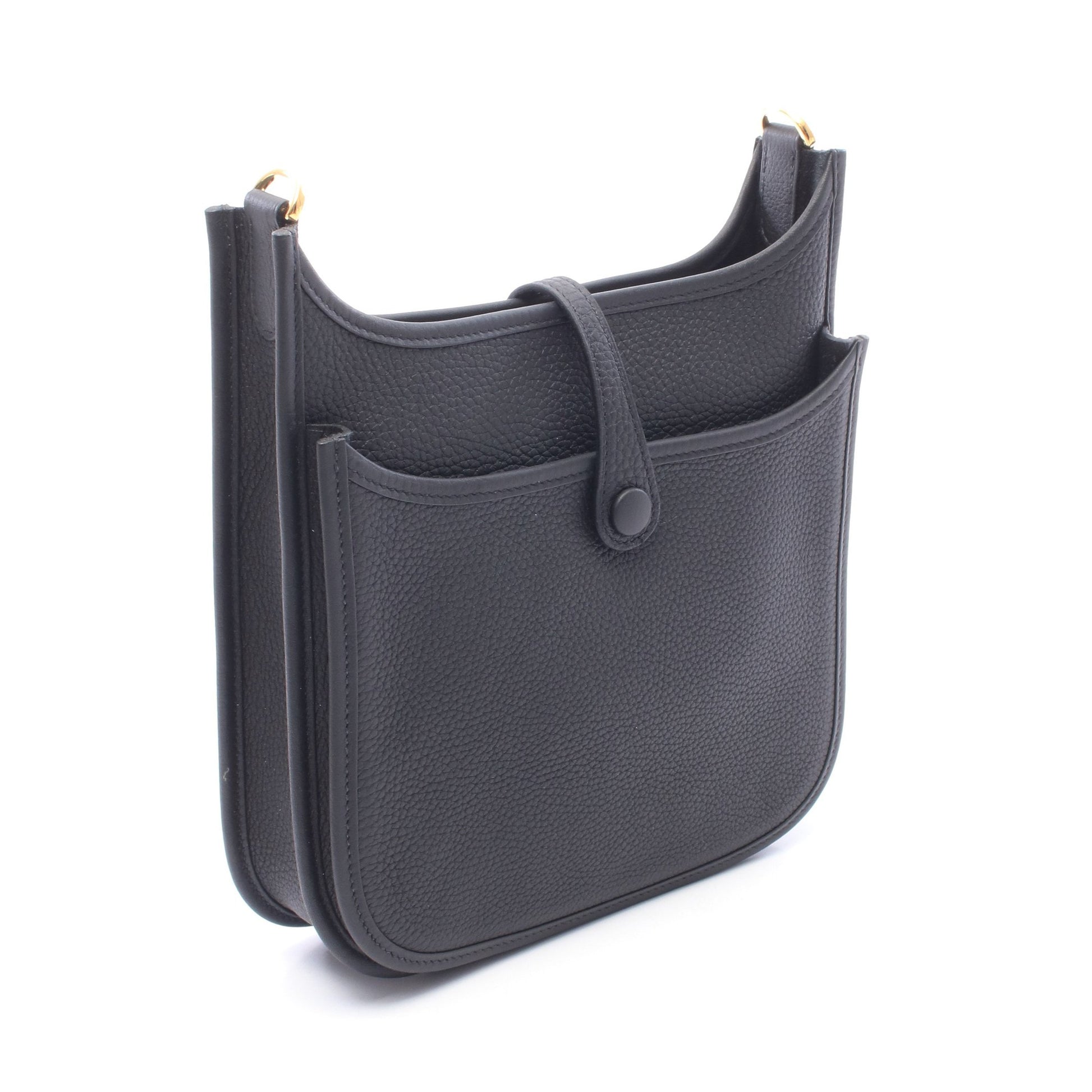 エヴリン23 ショルダーバッグ トリヨンクレマンス ブラック ゴールド金具 G刻印 エルメス バッグ HERMES