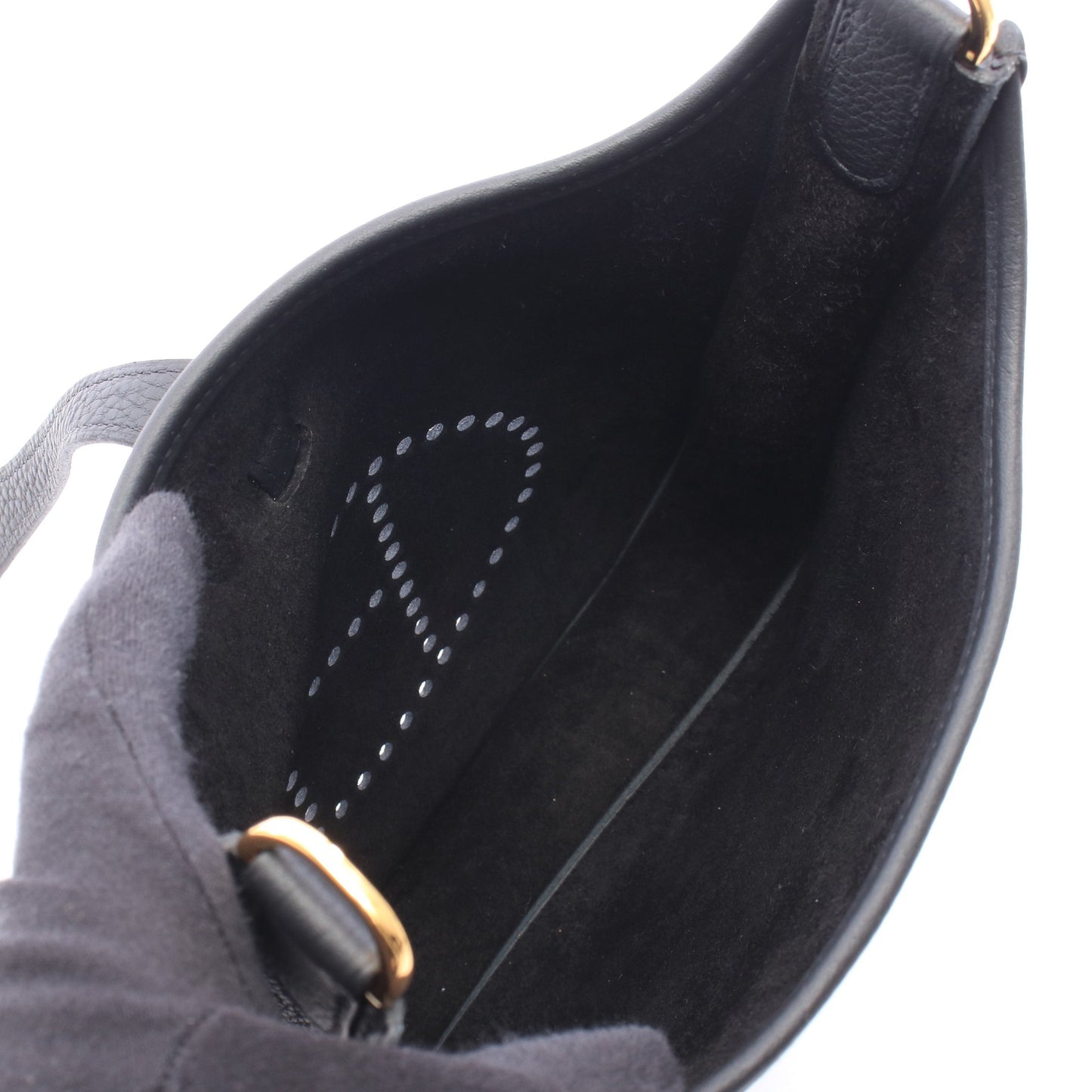 エヴリン23 ショルダーバッグ トリヨンクレマンス ブラック ゴールド金具 G刻印 エルメス バッグ HERMES
