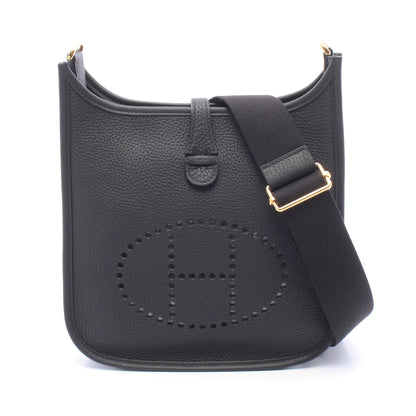 エヴリン23 ショルダーバッグ トリヨンクレマンス ブラック ゴールド金具 G刻印 エルメス バッグ HERMES
