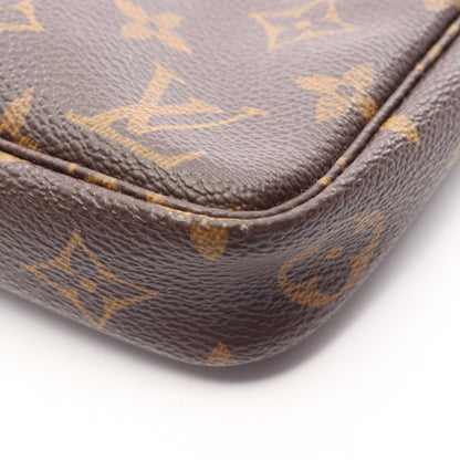 ポシェットアクセソワール モノグラム ハンドバッグ PVC レザー ブラウン ルイヴィトン バッグ LOUIS VUITTON