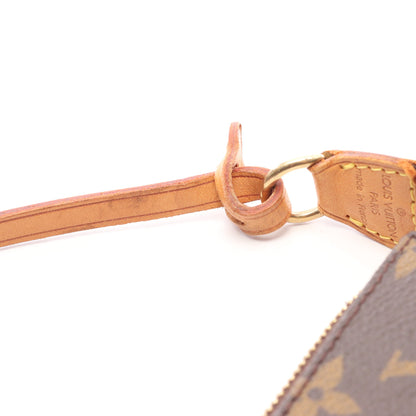 ポシェットアクセソワール モノグラム ハンドバッグ PVC レザー ブラウン ルイヴィトン バッグ LOUIS VUITTON
