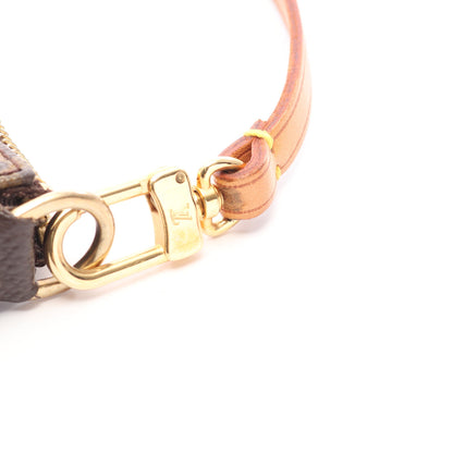 ポシェットアクセソワール モノグラム ハンドバッグ PVC レザー ブラウン ルイヴィトン バッグ LOUIS VUITTON