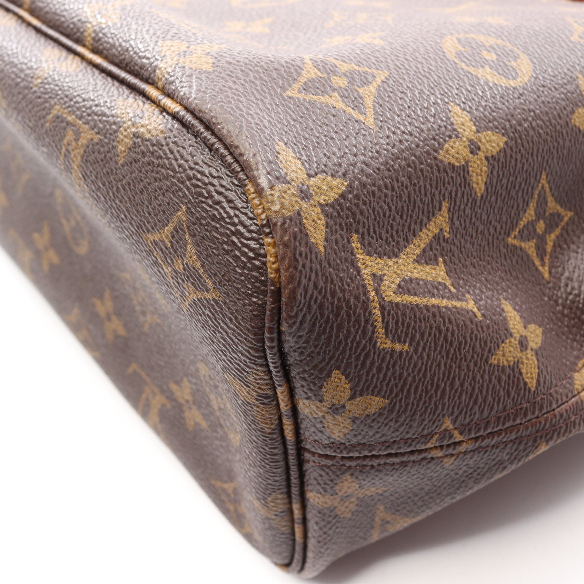 ネヴァーフルPM モノグラム ハンドバッグ トートバッグ PVC レザー ブラウン ルイヴィトン バッグ LOUIS VUITTON