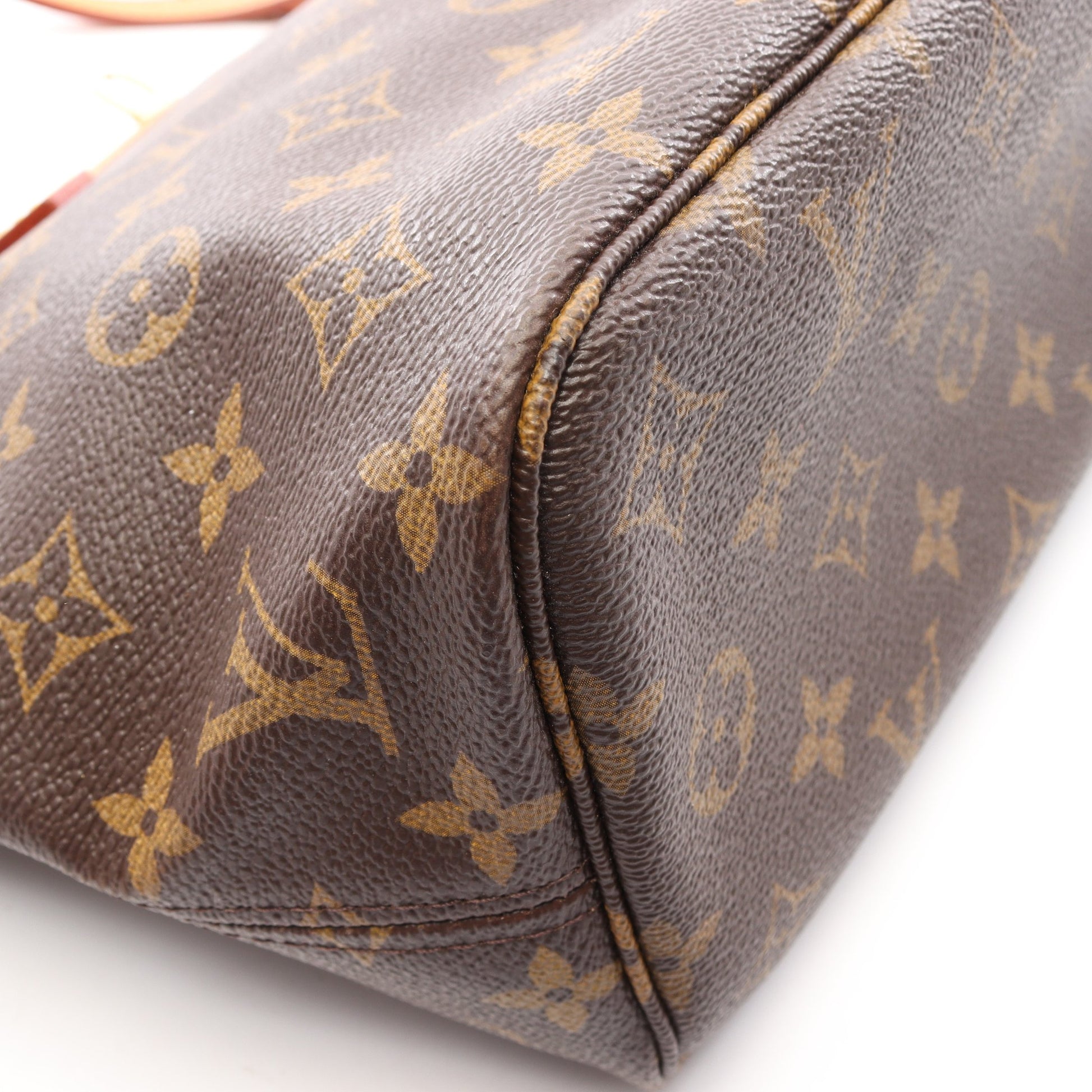 ネヴァーフルPM モノグラム ハンドバッグ トートバッグ PVC レザー ブラウン ルイヴィトン バッグ LOUIS VUITTON
