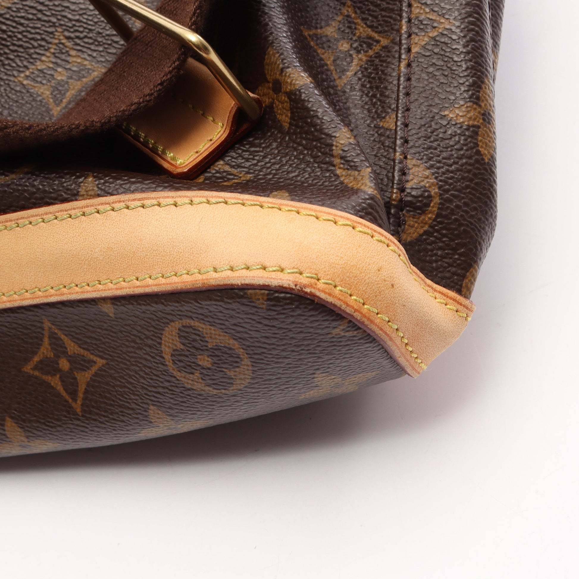 サックアド ボスフォール モノグラム バックパック リュックサック PVC レザー ブラウン ルイヴィトン バッグ LOUIS VUITTON