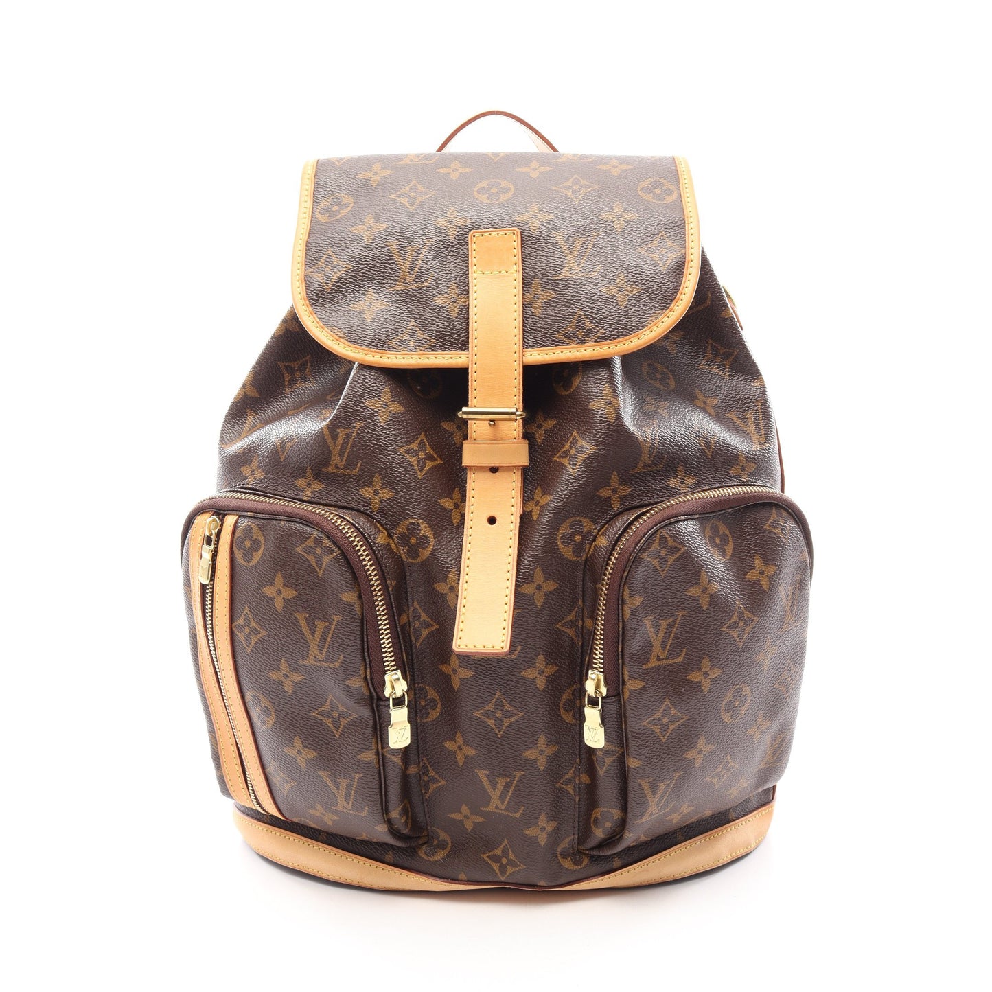 サックアド ボスフォール モノグラム バックパック リュックサック PVC レザー ブラウン ルイヴィトン バッグ LOUIS VUITTON