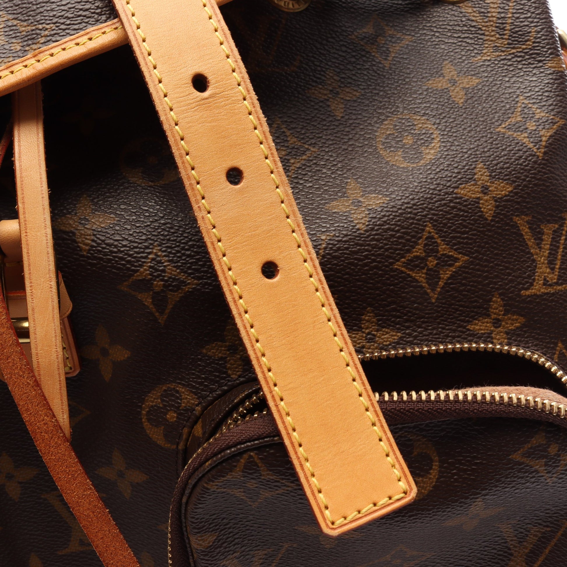 サックアド ボスフォール モノグラム バックパック リュックサック PVC レザー ブラウン ルイヴィトン バッグ LOUIS VUITTON