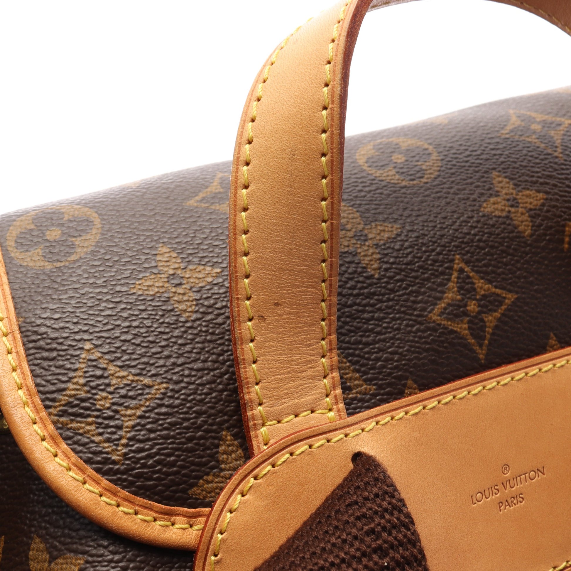 サックアド ボスフォール モノグラム バックパック リュックサック PVC レザー ブラウン ルイヴィトン バッグ LOUIS VUITTON