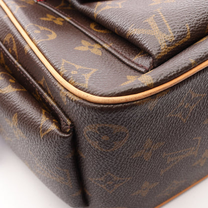 エクサントリシテ モノグラム ハンドバッグ PVC レザー ブラウン ルイヴィトン バッグ LOUIS VUITTON