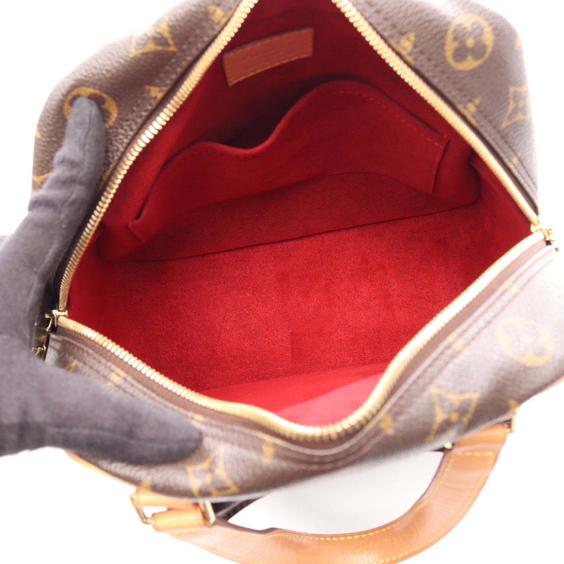 エクサントリシテ モノグラム ハンドバッグ PVC レザー ブラウン ルイヴィトン バッグ LOUIS VUITTON