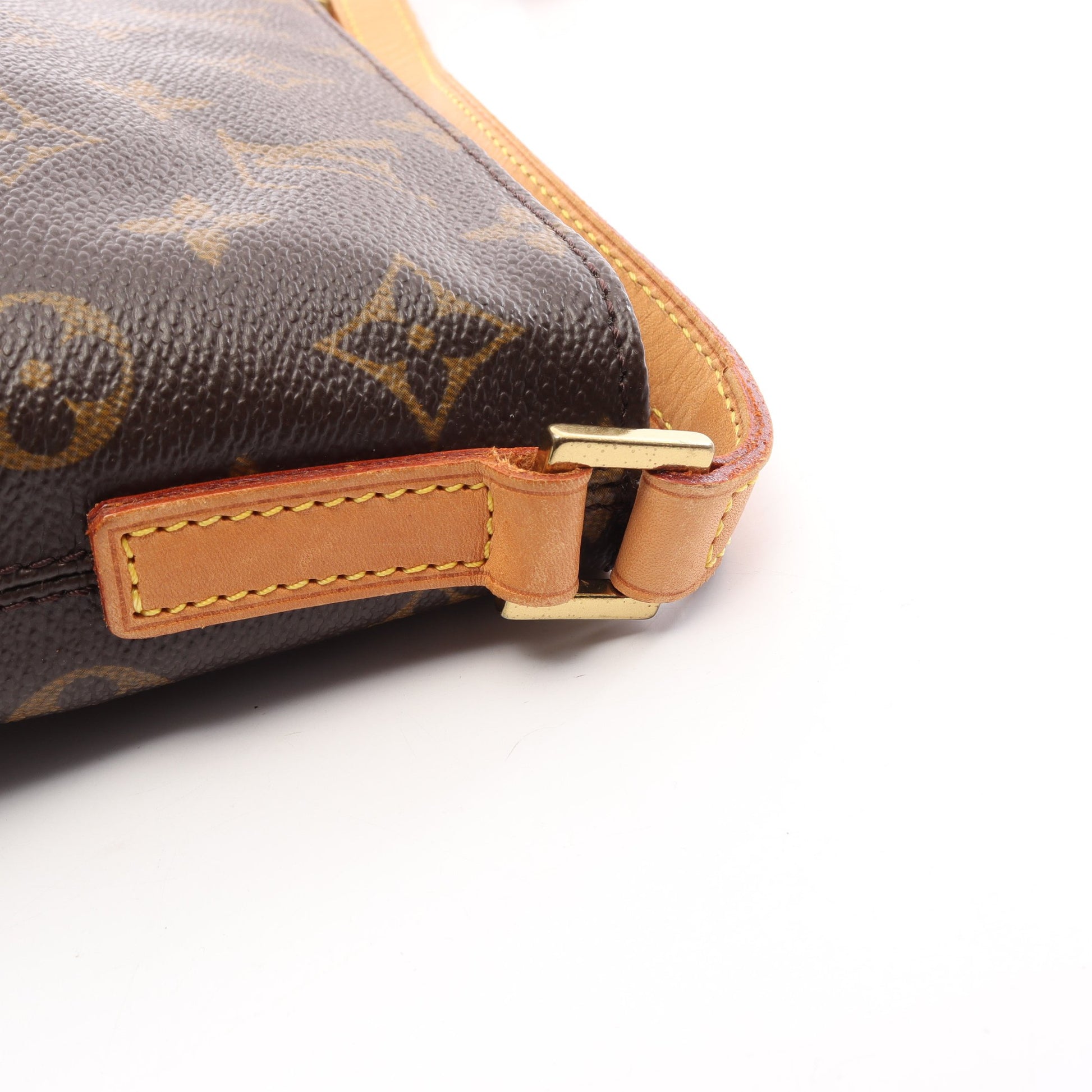 トロター モノグラム ショルダーバッグ PVC レザー ブラウン ルイヴィトン バッグ LOUIS VUITTON