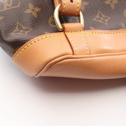 モンスリMM モノグラム バックパック リュックサック PVC レザー ブラウン ルイヴィトン バッグ LOUIS VUITTON