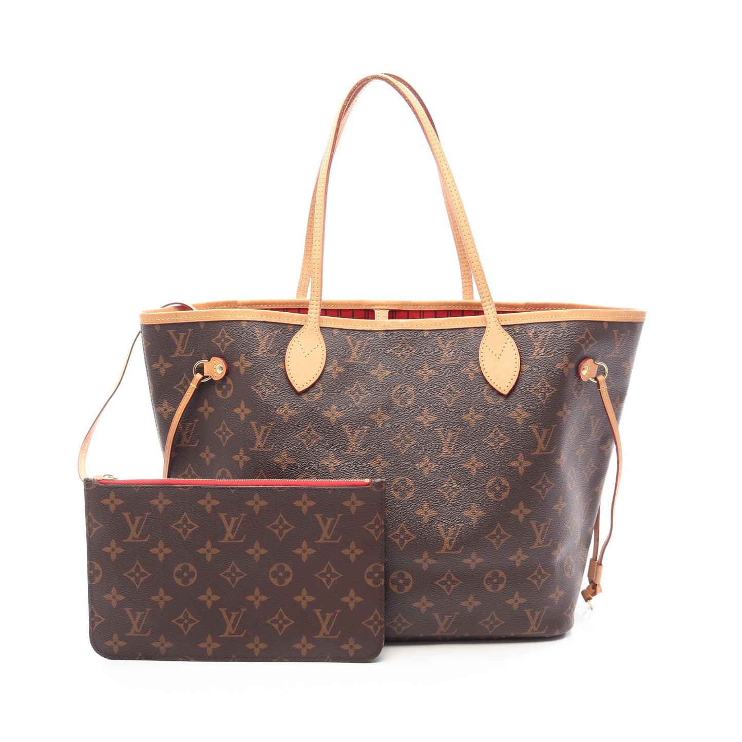 ネヴァーフルMM モノグラム スリーズ ショルダーバッグ トートバッグ PVC レザー ブラウン ルイヴィトン バッグ LOUIS VUITTON