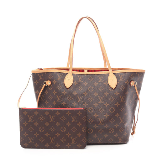 ネヴァーフルMM モノグラム スリーズ ショルダーバッグ トートバッグ PVC レザー ブラウン ルイヴィトン バッグ LOUIS VUITTON