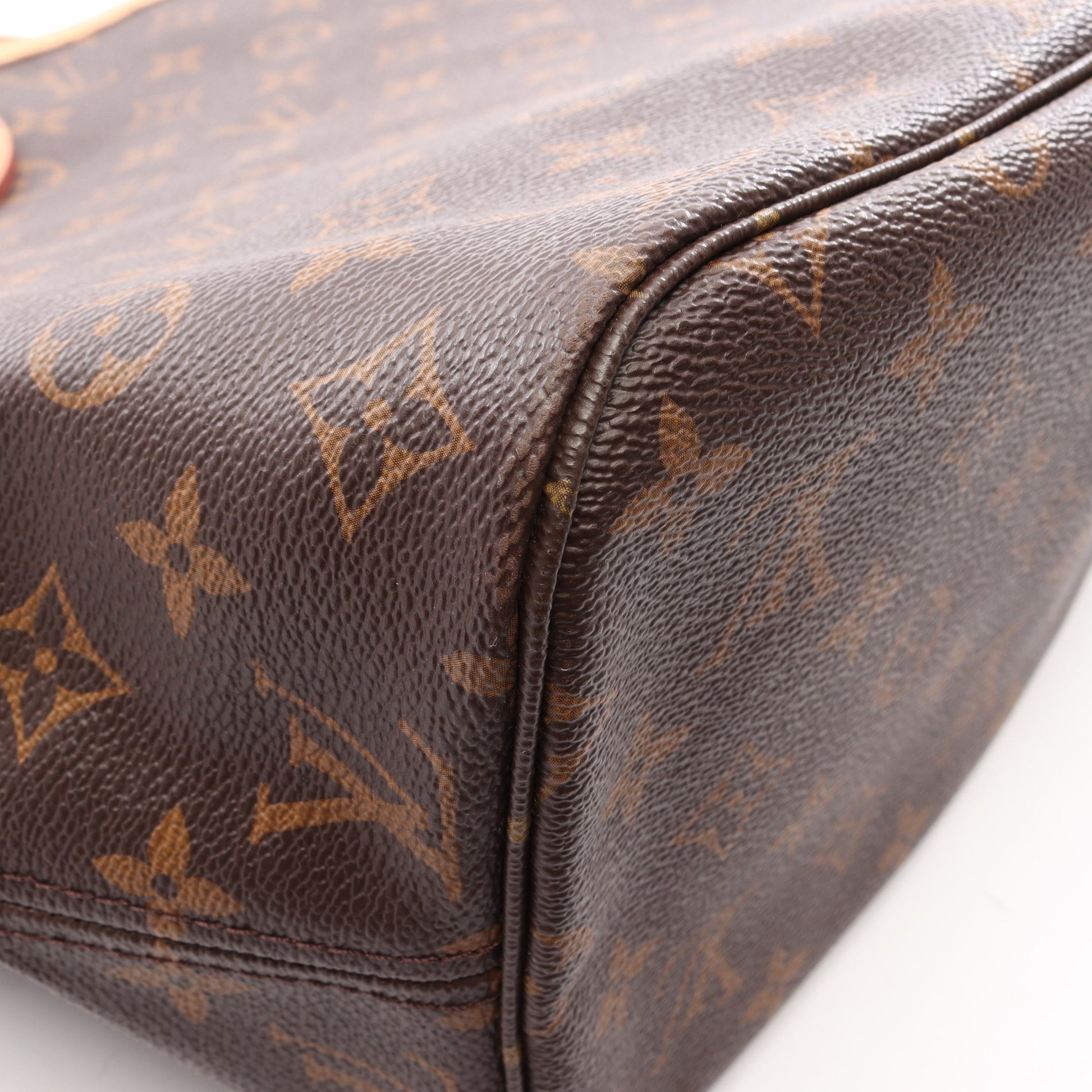 ネヴァーフルMM モノグラム スリーズ ショルダーバッグ トートバッグ PVC レザー ブラウン ルイヴィトン バッグ LOUIS VUITTON
