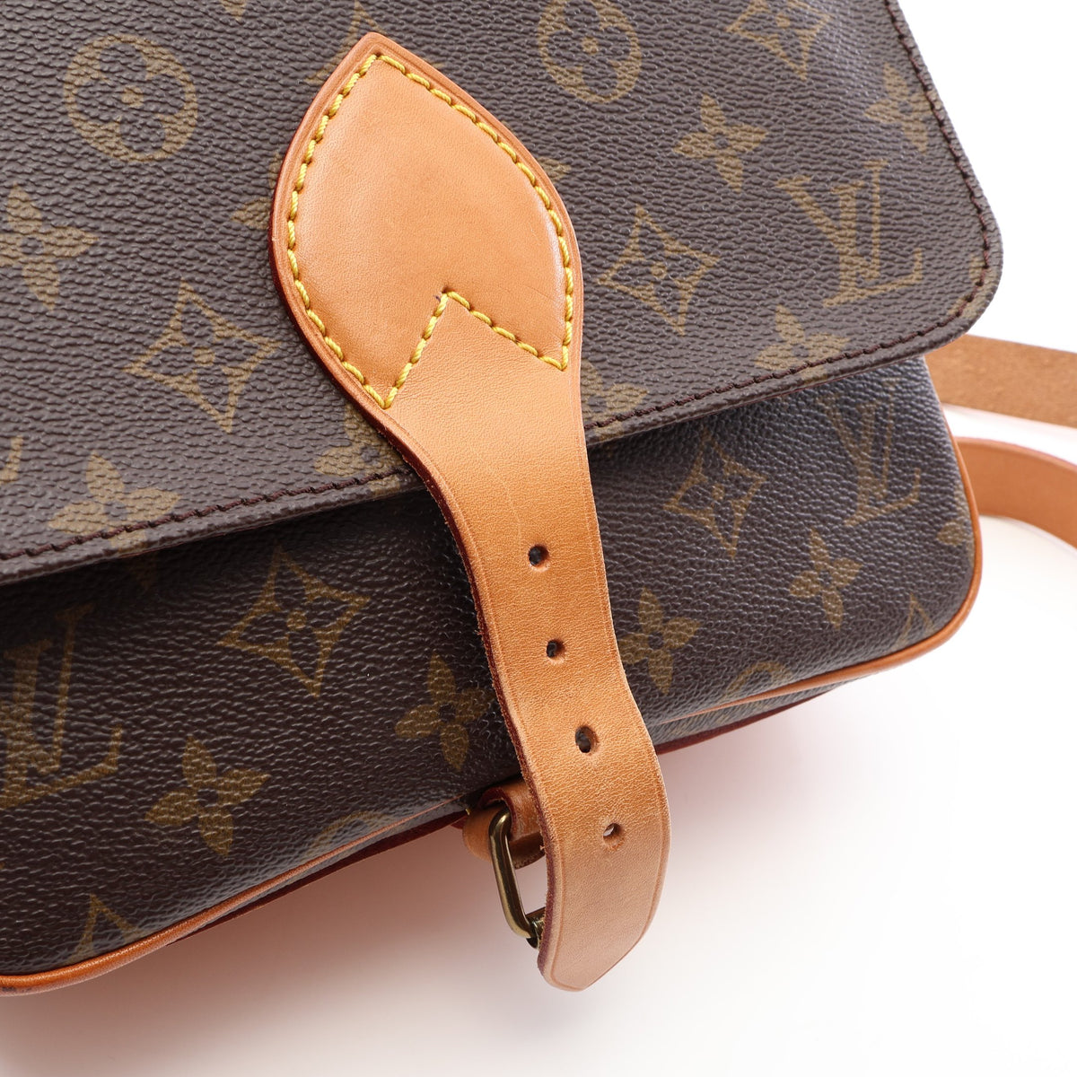 カルトシエールMM モノグラム ショルダーバッグ PVC レザー ブラウン ルイヴィトン バッグ LOUIS VUITTON