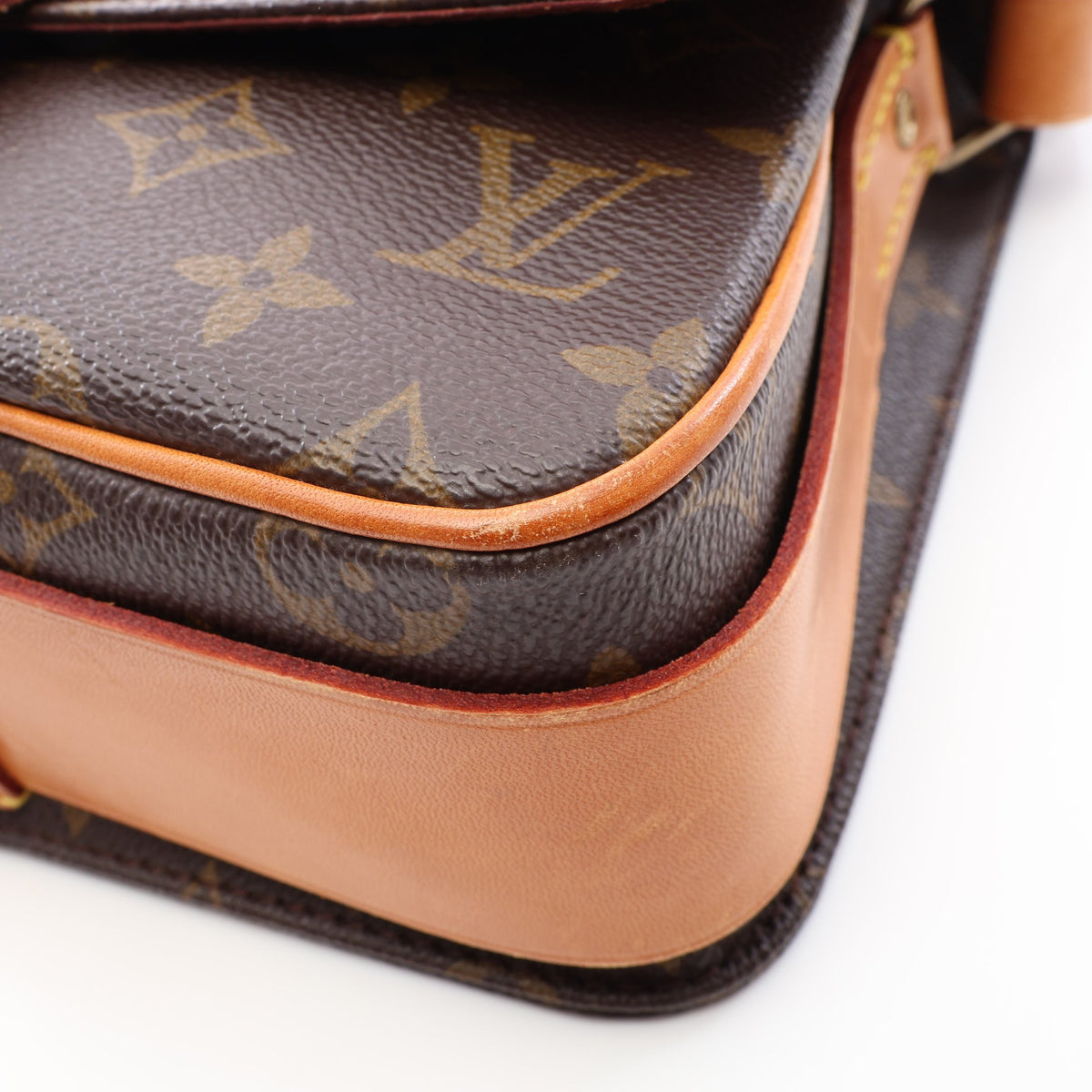 カルトシエールMM モノグラム ショルダーバッグ PVC レザー ブラウン ルイヴィトン バッグ LOUIS VUITTON