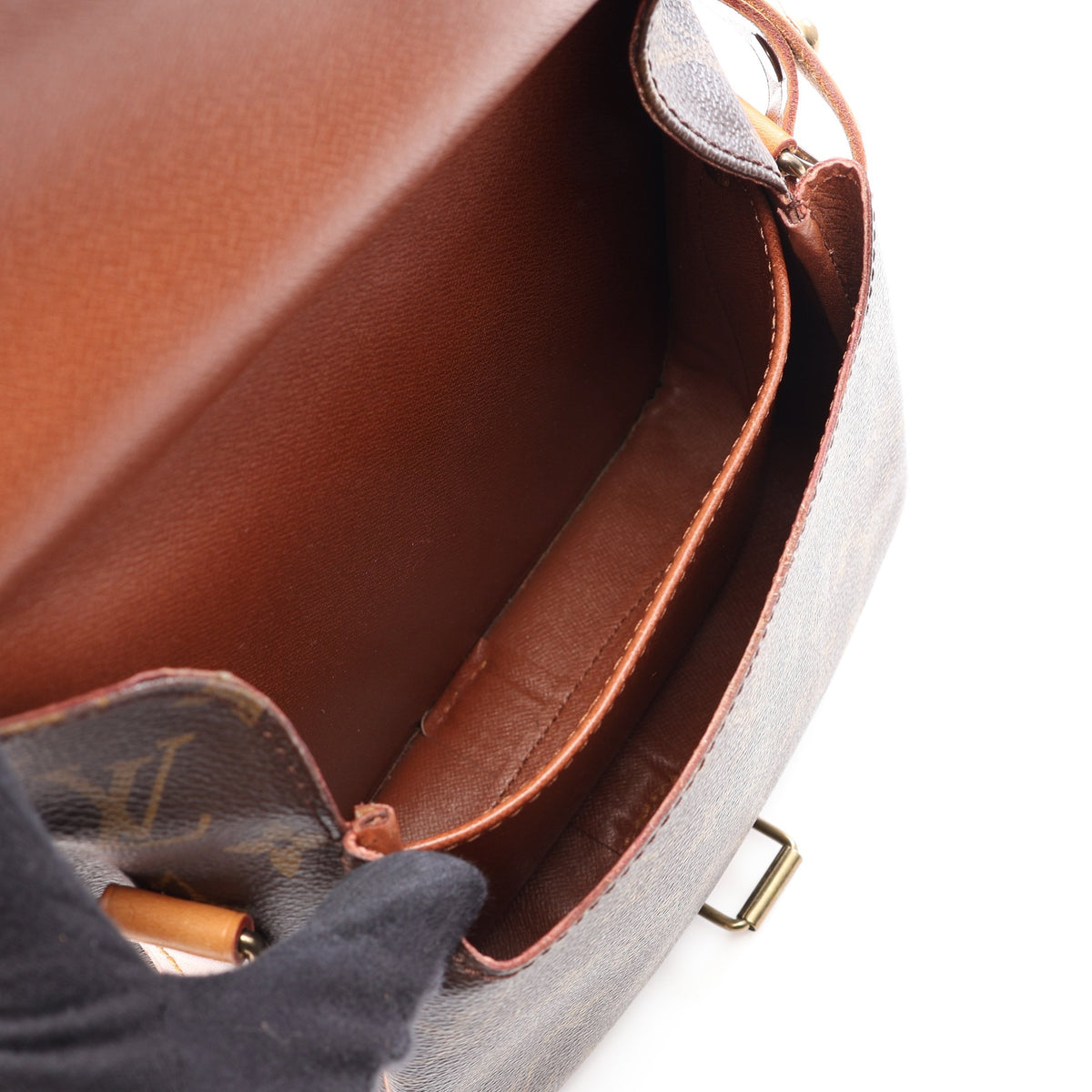 カルトシエールMM モノグラム ショルダーバッグ PVC レザー ブラウン ルイヴィトン バッグ LOUIS VUITTON