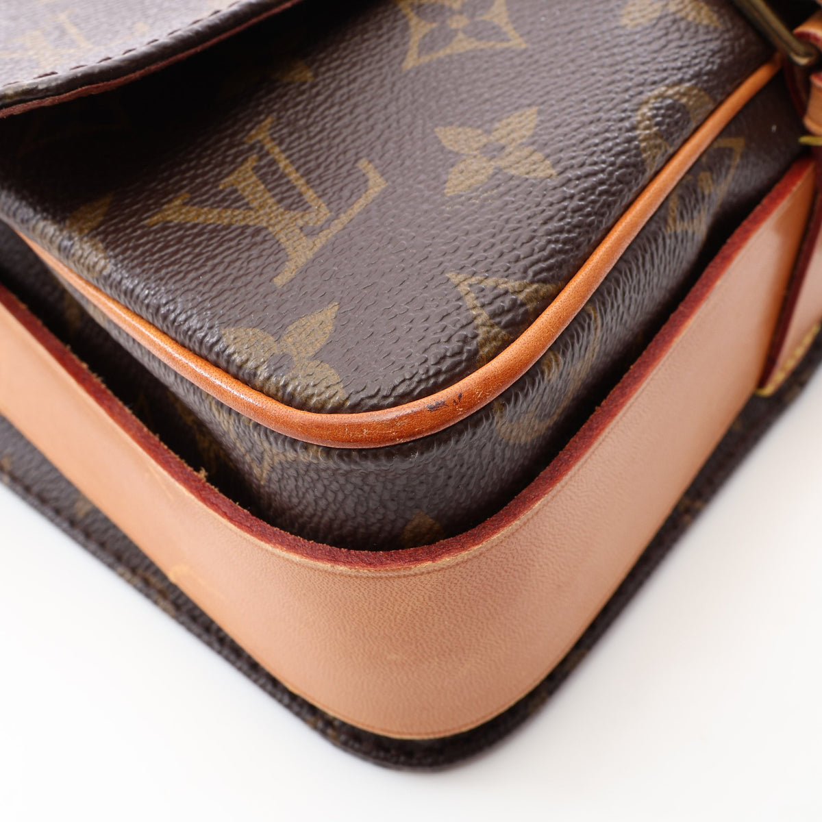 カルトシエールMM モノグラム ショルダーバッグ PVC レザー ブラウン ルイヴィトン バッグ LOUIS VUITTON