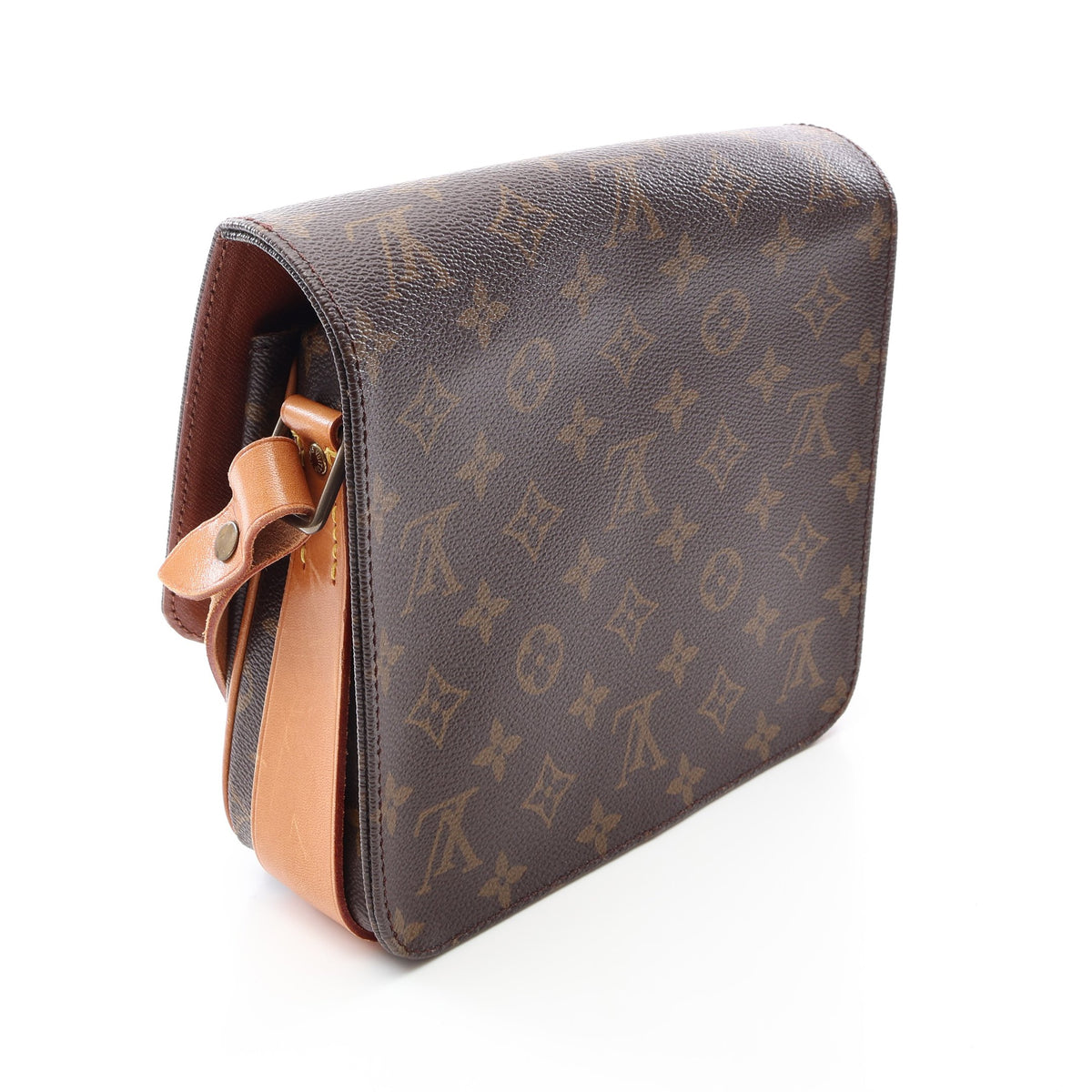 カルトシエールMM モノグラム ショルダーバッグ PVC レザー ブラウン ルイヴィトン バッグ LOUIS VUITTON