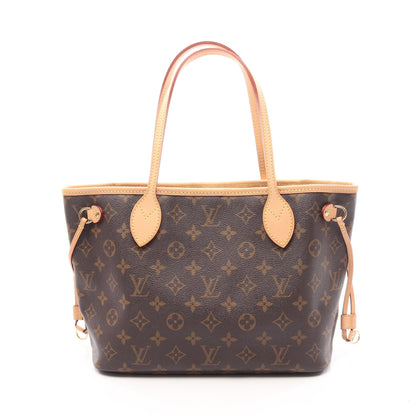 ネヴァーフルPM モノグラム ハンドバッグ トートバッグ PVC レザー ブラウン ルイヴィトン バッグ LOUIS VUITTON