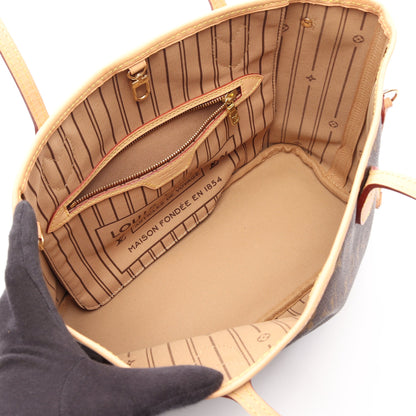 ネヴァーフルPM モノグラム ハンドバッグ トートバッグ PVC レザー ブラウン ルイヴィトン バッグ LOUIS VUITTON