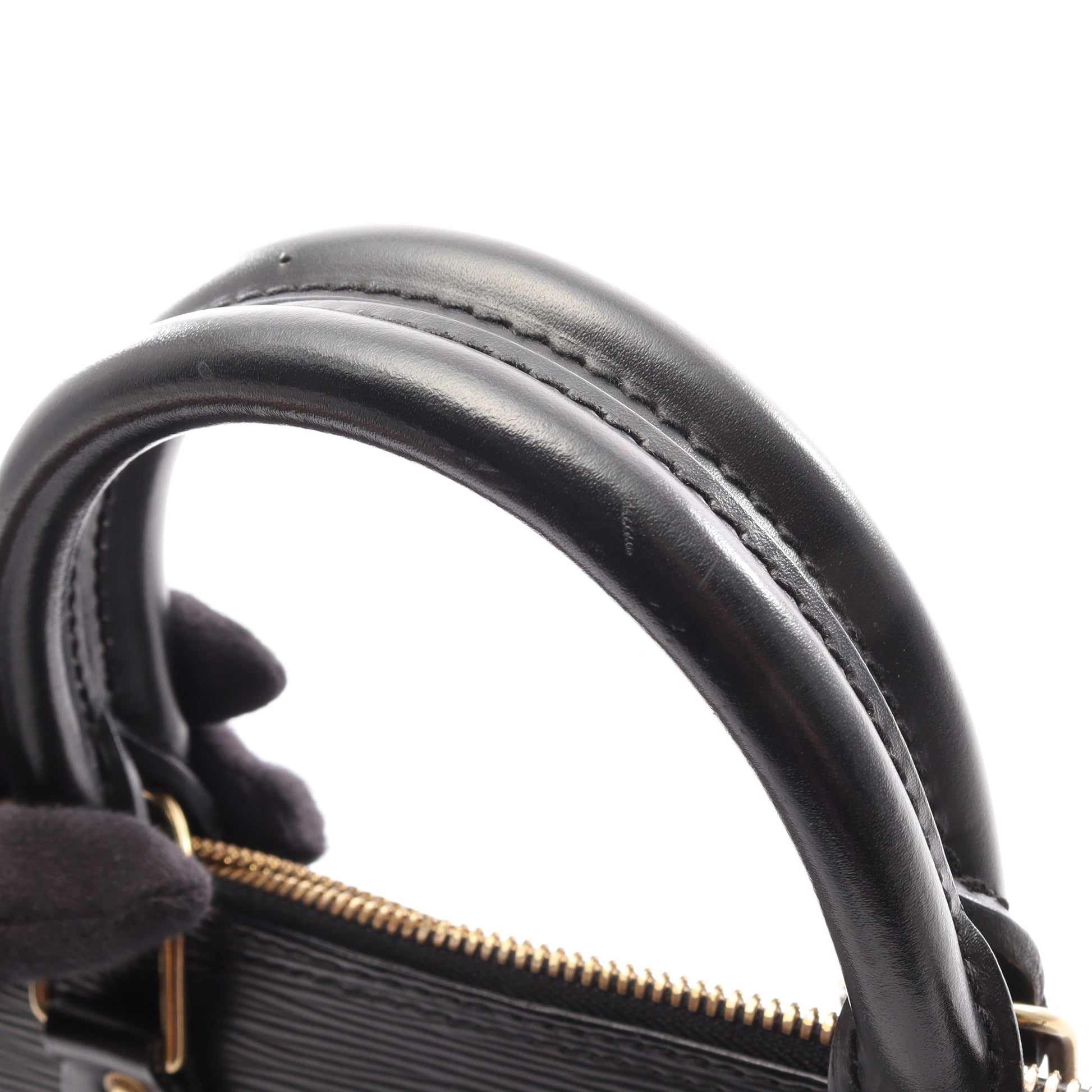 アルマ エピ ノワール ハンドバッグ レザー ブラック ルイヴィトン バッグ LOUIS VUITTON