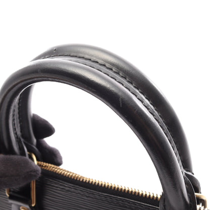 アルマ エピ ノワール ハンドバッグ レザー ブラック ルイヴィトン バッグ LOUIS VUITTON