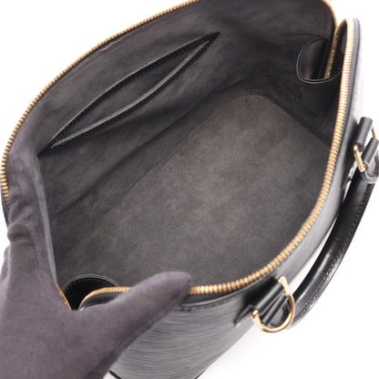 アルマ エピ ノワール ハンドバッグ レザー ブラック ルイヴィトン バッグ LOUIS VUITTON