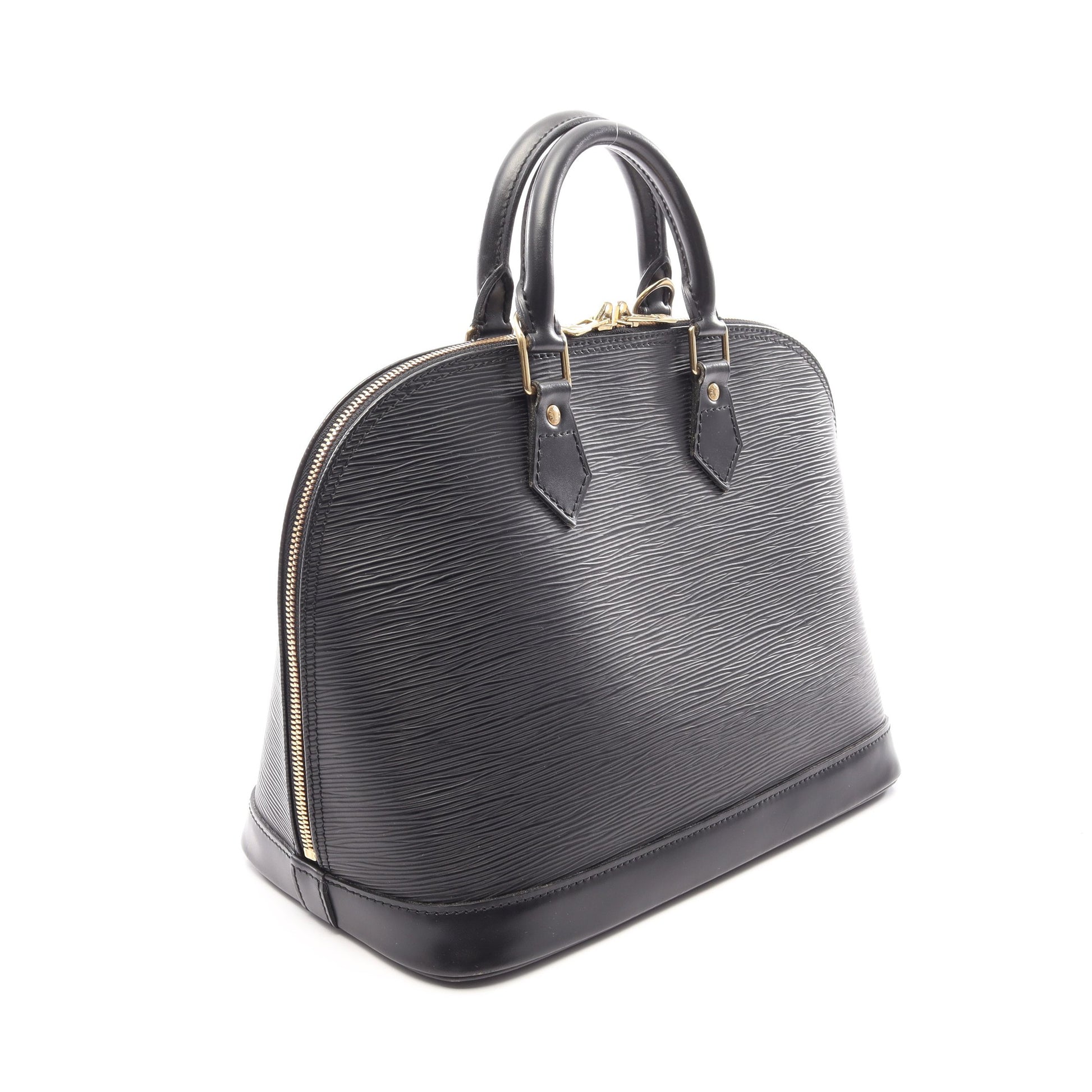アルマ エピ ノワール ハンドバッグ レザー ブラック ルイヴィトン バッグ LOUIS VUITTON