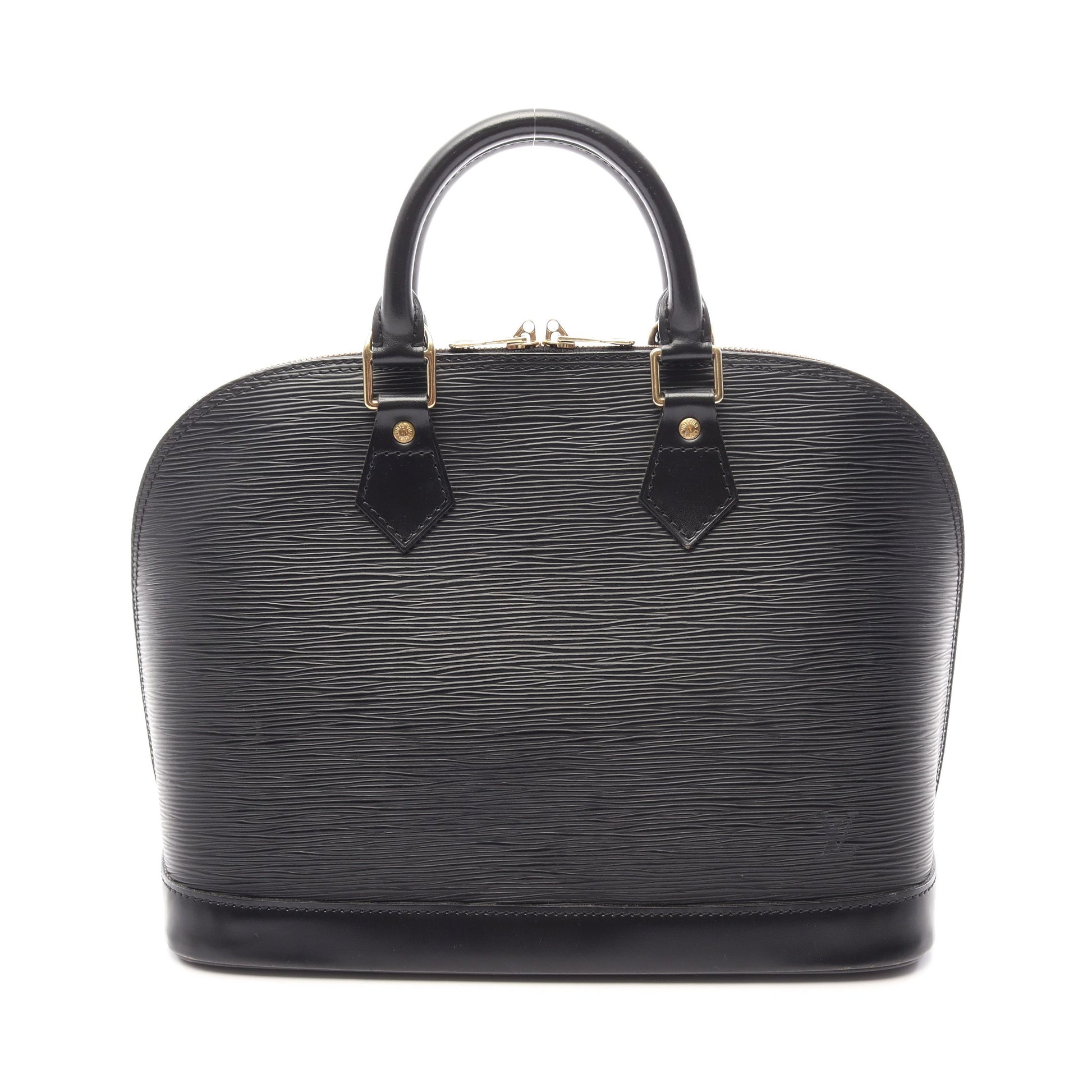 アルマ エピ ノワール ハンドバッグ レザー ブラック ルイヴィトン バッグ LOUIS VUITTON