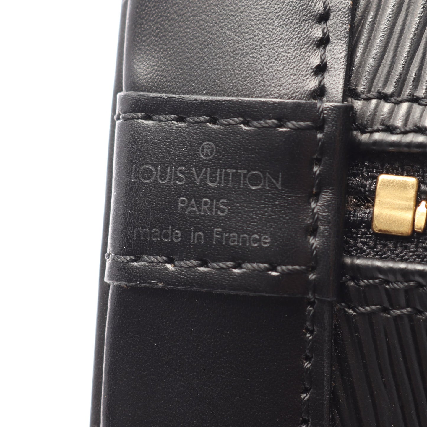 アルマ エピ ノワール ハンドバッグ レザー ブラック ルイヴィトン バッグ LOUIS VUITTON