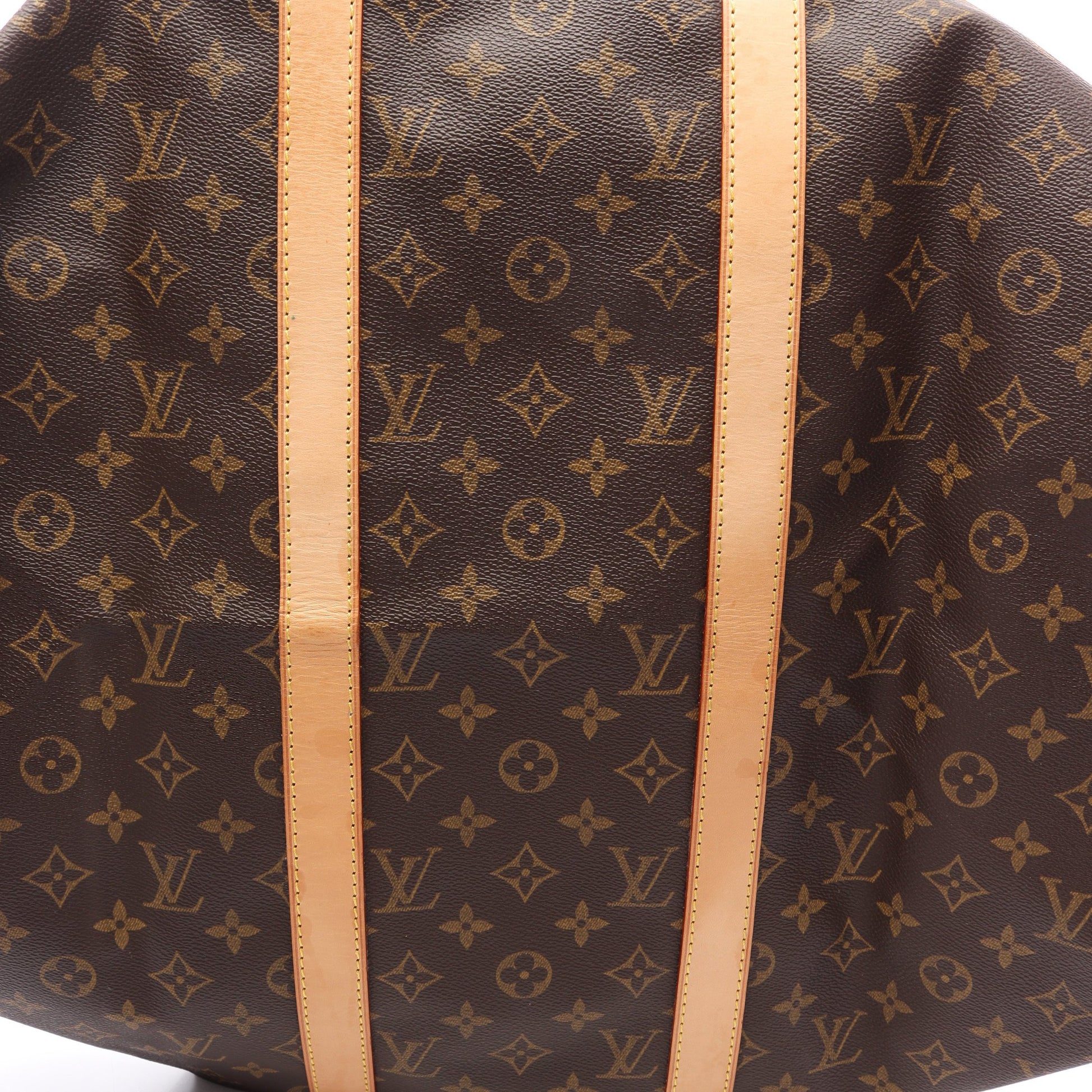 キーポル50 モノグラム ボストンバッグ PVC レザー ブラウン ルイヴィトン バッグ LOUIS VUITTON