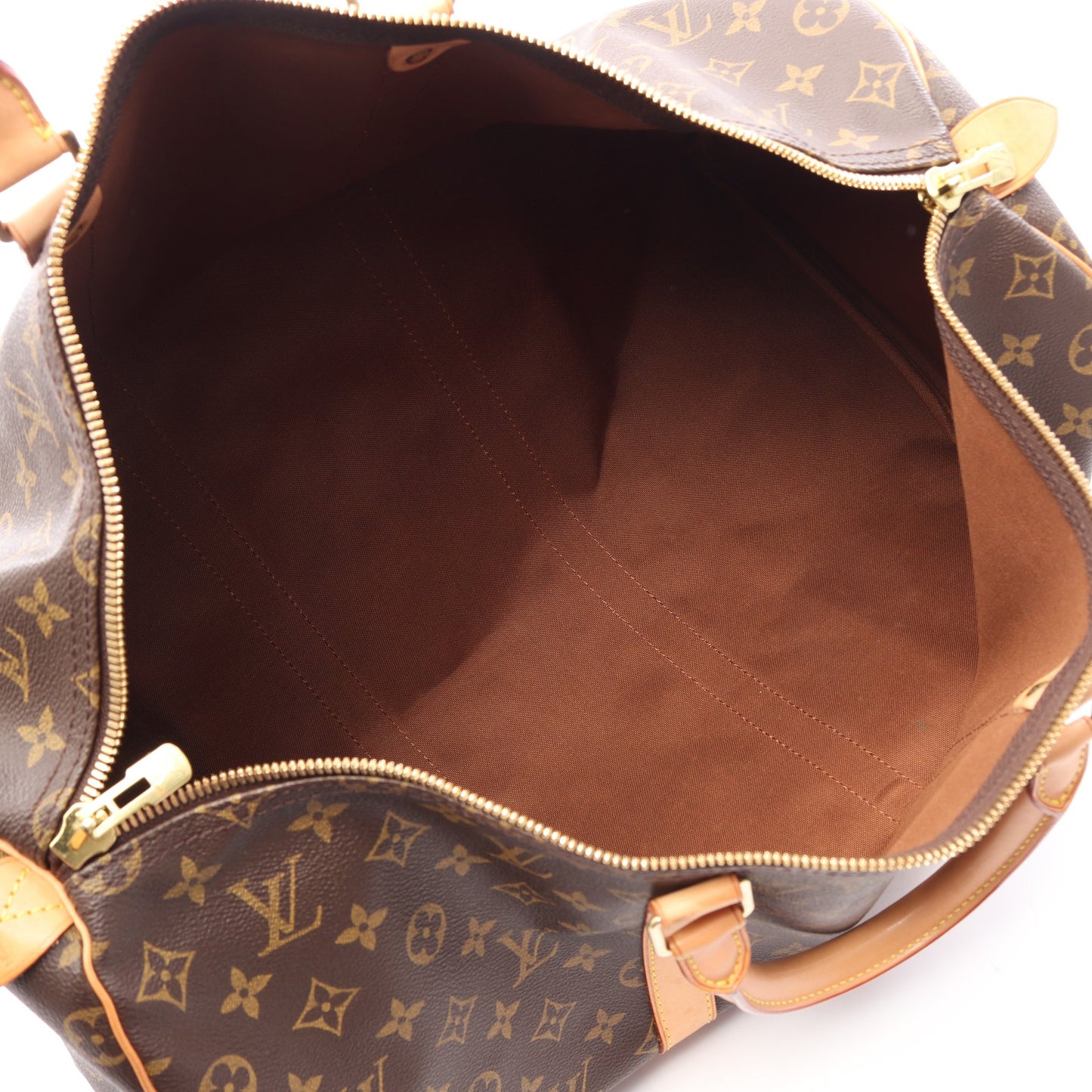 キーポル50 モノグラム ボストンバッグ PVC レザー ブラウン ルイヴィトン バッグ LOUIS VUITTON
