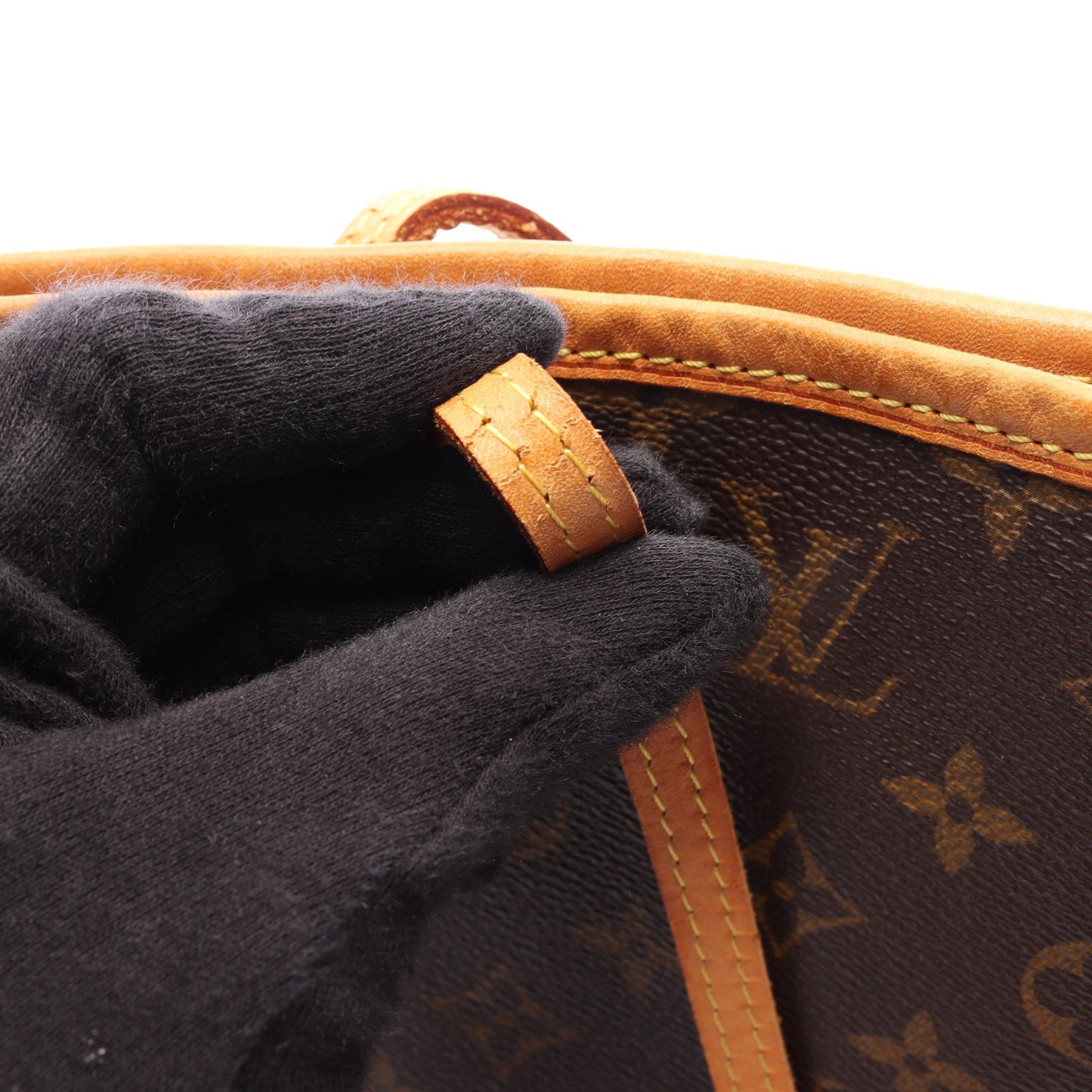 ネヴァーフルMM モノグラム ショルダーバッグ トートバッグ PVC レザー ブラウン ルイヴィトン バッグ LOUIS VUITTON